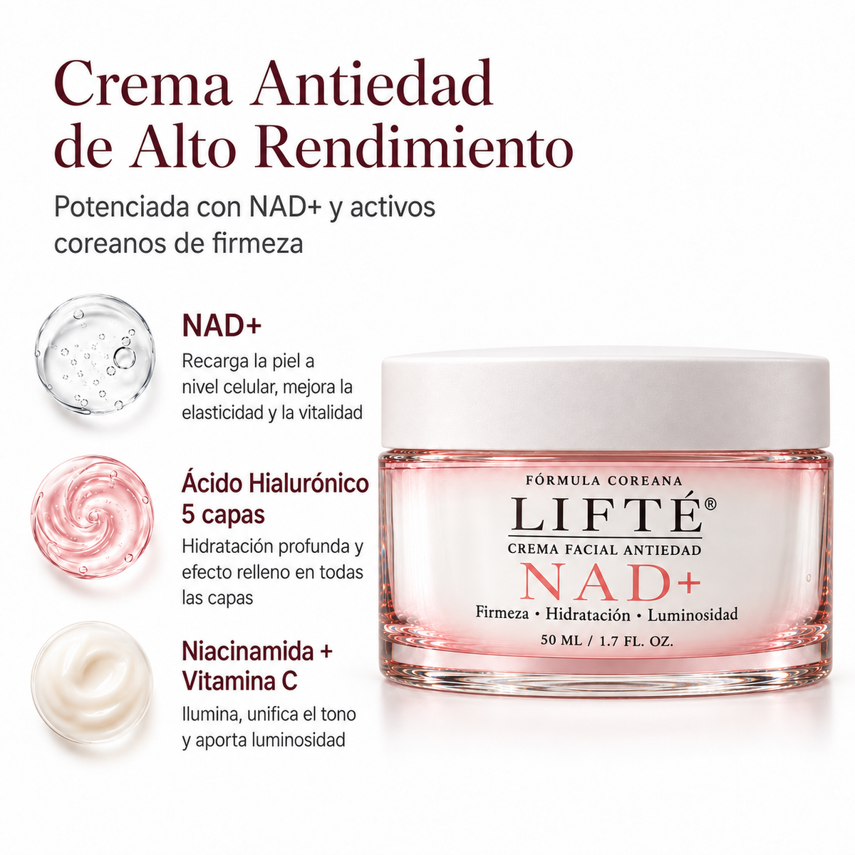LIFTÉ | Crema Antiedad con NAD⁺